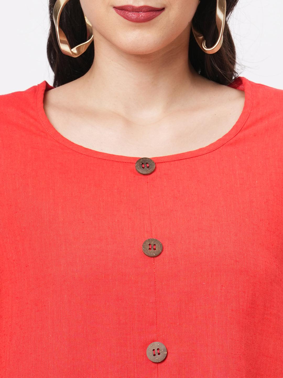 Hashtag Be Featuring a cotton flex hanky hem shirt dress with wooden buttons