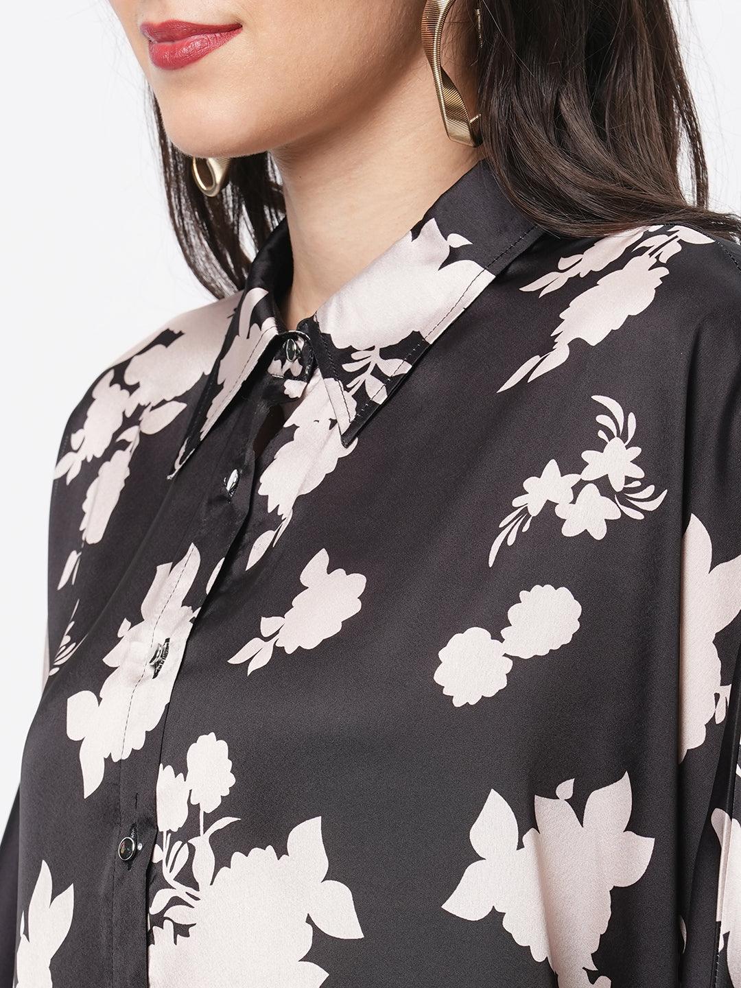 Hashtag Be Featuring a knee lenth freesize kaftan shirt dress with front button down placket